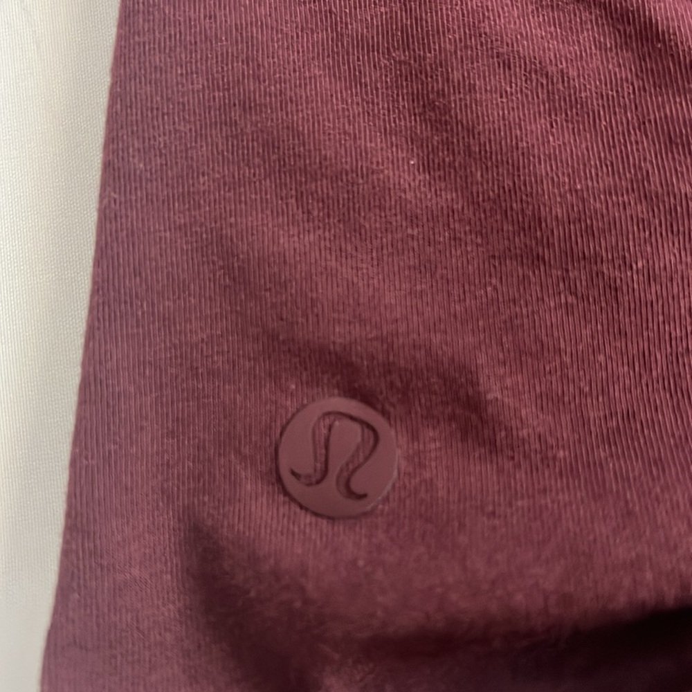 Lululemon Maroon Top With Twist In Back - image 3